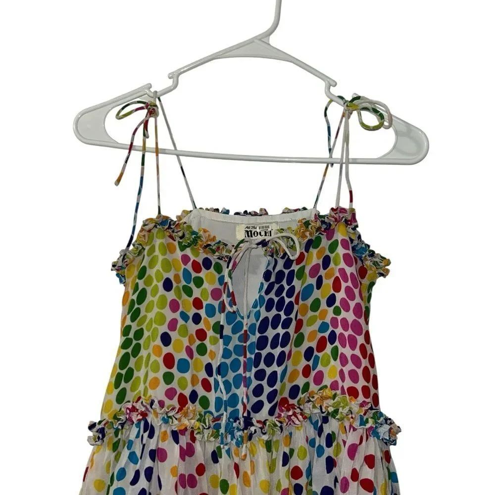 All Things Mochi Mini Multicolored Silk Dress(Size Xs) — image 8 of 8